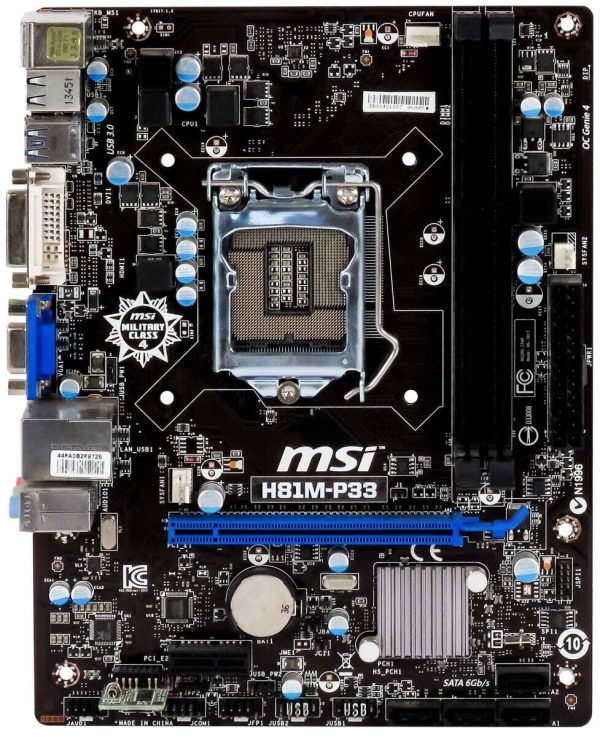 MSI H81M-P33 SOCKET 1150