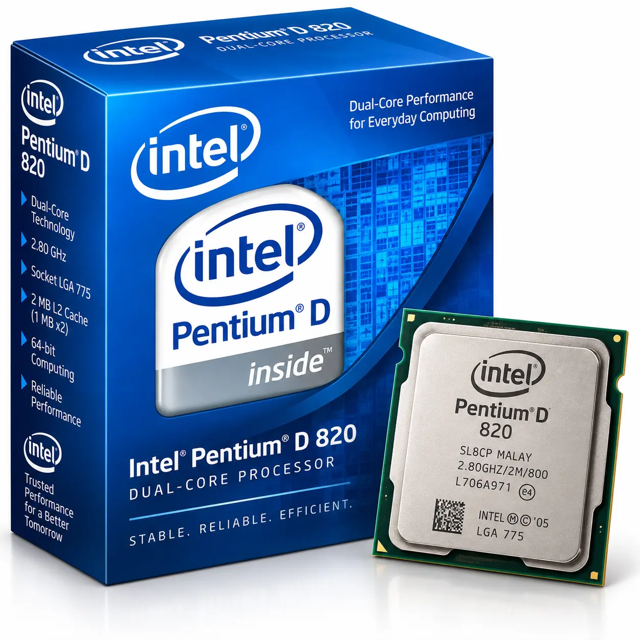 Intel Pentium D 820 επεξεργαστής LGA 775 2.80GHz