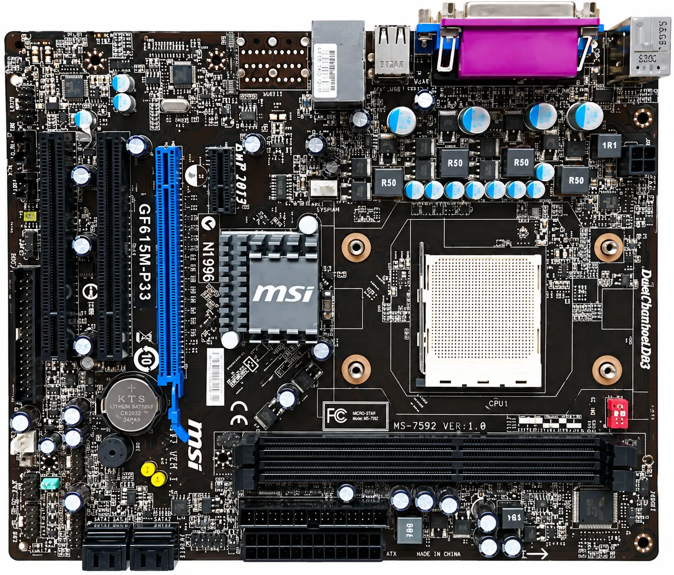 MSI GF615M-P33 μητρική AM3 DDR3