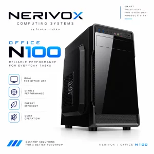 NERIVOX Office N100 – Intel Core i3-12100 – 32GB RAM – 1TB M.2 SSD