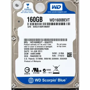 Western Digital WD1600BEVT 160GB 2.5 SATA HDD laptop