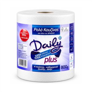 Daily χαρτί κουζίνας 800g μεγάλο ρολό