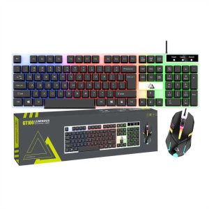 Luminous GT100 gaming πληκτρολόγιο και ποντίκι USB με φωτισμό