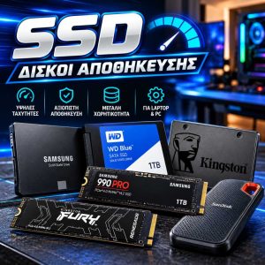 SSD δίσκοι SATA 2.5 και M.2 για υπολογιστή