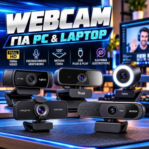 Web camera υπολογιστή Full HD με μικρόφωνο